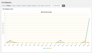 WP Statistics Hits Page