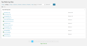 WP Statistics Referrers Page