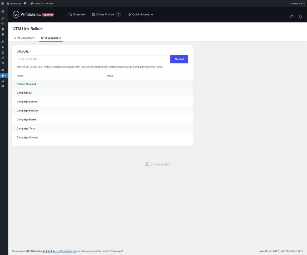 UTM Validator