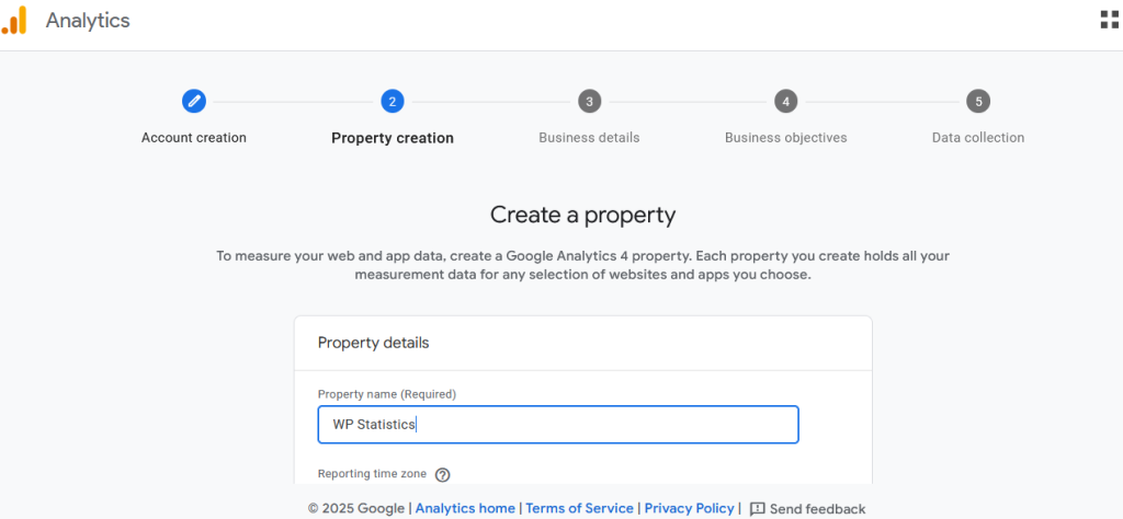 Property creation