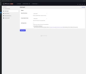 Optimization: Data export