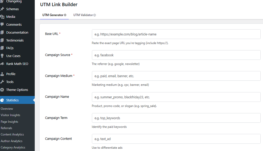 UTM Link Builder